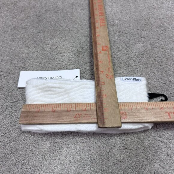 Calvin Klein Headband White Fleece One Size NWT - Picture 2 of 9